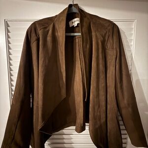 BB Dakota Rich Brown Suede Blazer